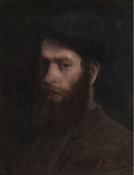 Périclès Pantazis, Autoportrait, 1876, 46cm x 36cm, huile sur toile, musée Van Bueuren, IRPA photo H. Pigeolet