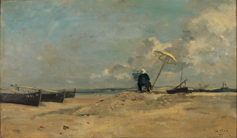 Peintre sur la Mer