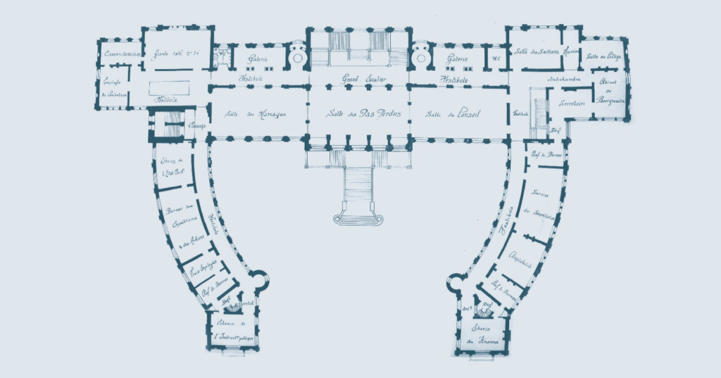 Plan de l'hôtel de ville et sa collection